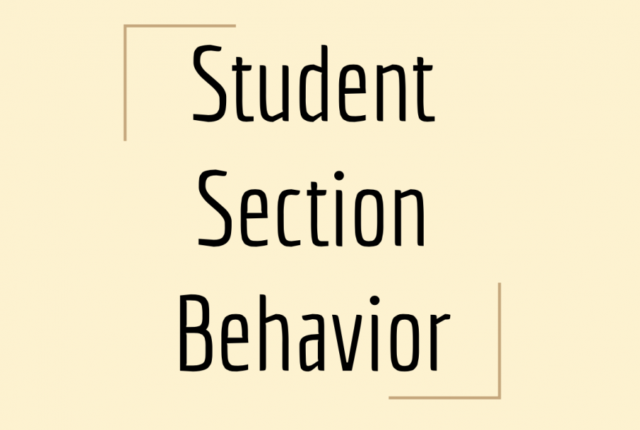 Editorial: Student Section Behavior