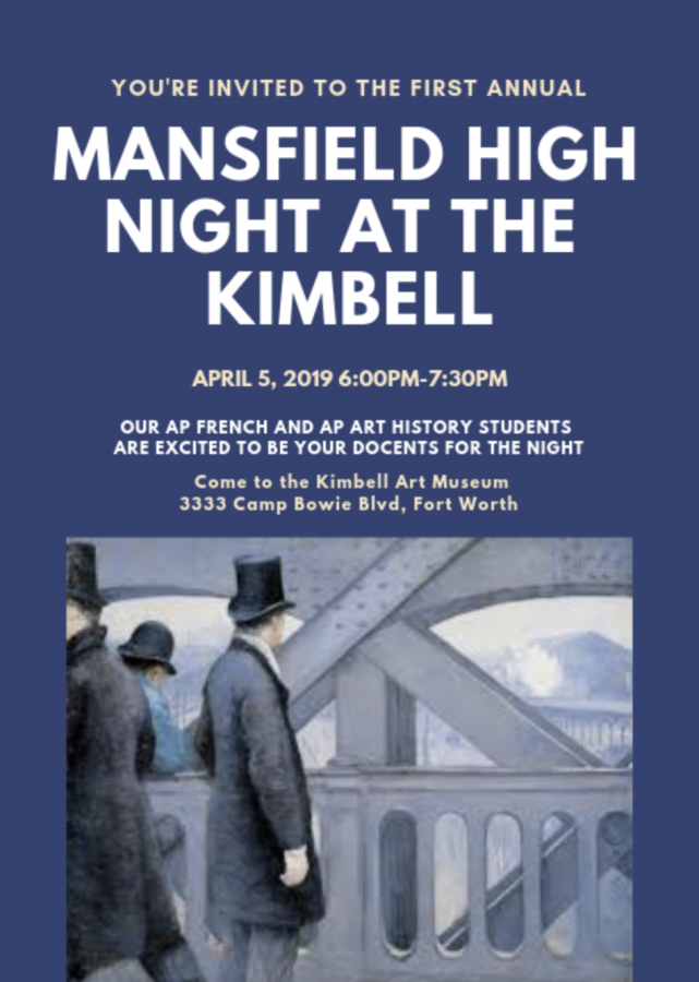 AP Art History and French IV Students to Host Kimbell Night in April