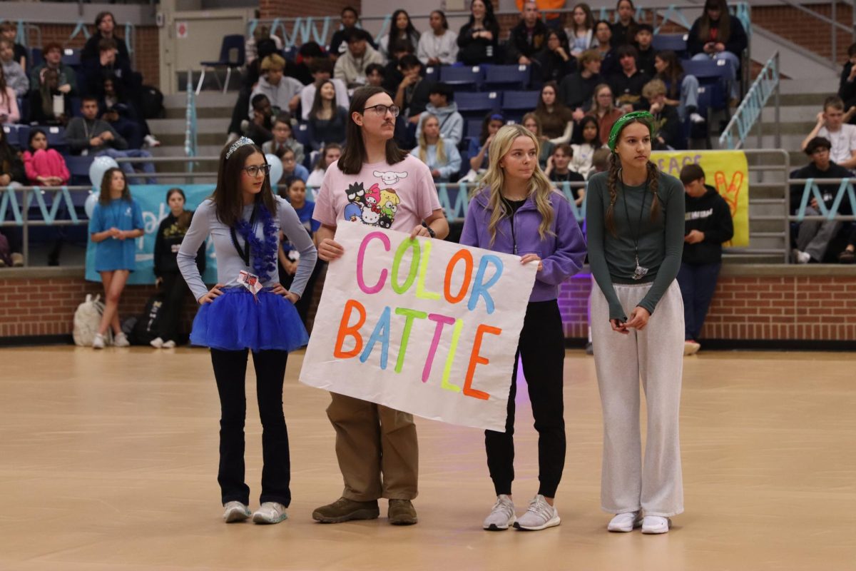 STUCO present the color battle during the March 10 pep rally